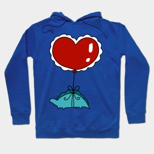 Heart Balloon Stegosaurus Hoodie